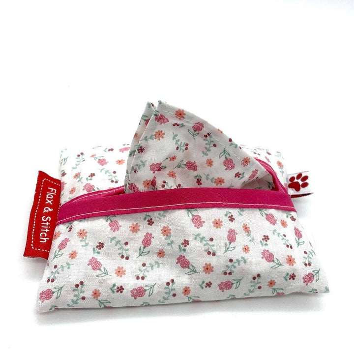 FLAX & STITCH - 5 small handkerchiefs in case - Tripoli Ocher - Handkerchief from FLAX & STITCH at The Prince Webshop