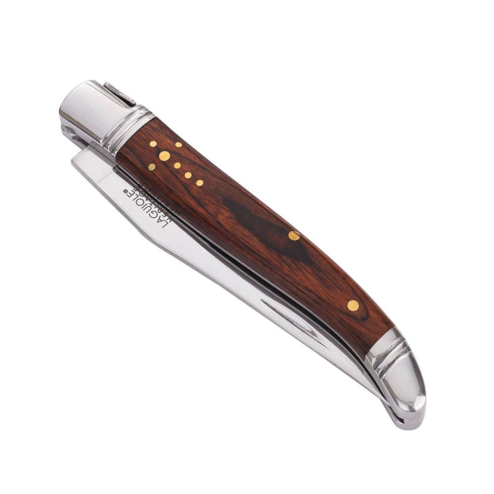 LAGUIOLE HERITAGE folding knife with sharpener and leather case - Pocket knife from LAGUIOLE HERITAGE at The Prince Webshop