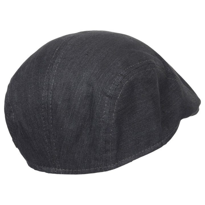 MJM Daffy 3 Lite Bomuld/Linned Sildeben Flat Cap - Blå - Flat Cap fra MJM Hats hos The Prince Webshop