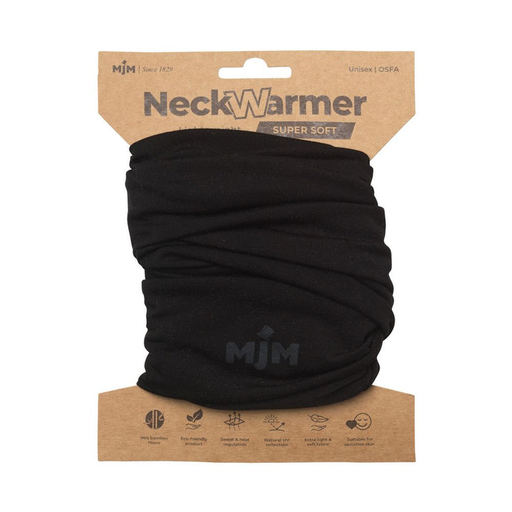 MJM Neck Warmer - Black Bamboo Neckwarmer - Scarf from M.J. MICHAELSEN A/S at The Prince Webshop