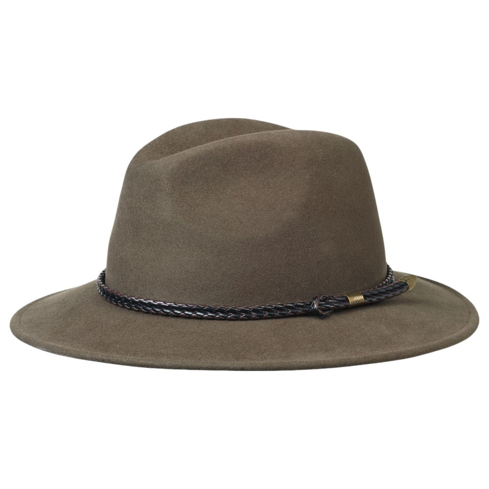 MJM Elk Traveller – 41 Merino XL Long Khaki - Traveller Hat fra MJM Hats hos The Prince Webshop