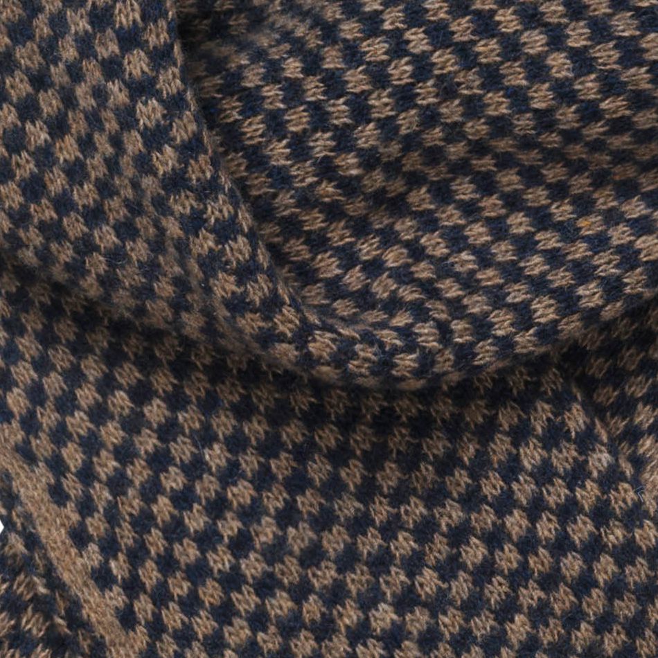 MJM Como 52 Scarf Wool/Cashmere Blue/Brown