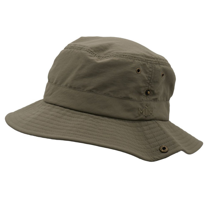 MJM Lortevejrs Bucket Hat - Recycled Polyamid - Oliven - Bucket Hat fra MJM Hats hos The Prince Webshop