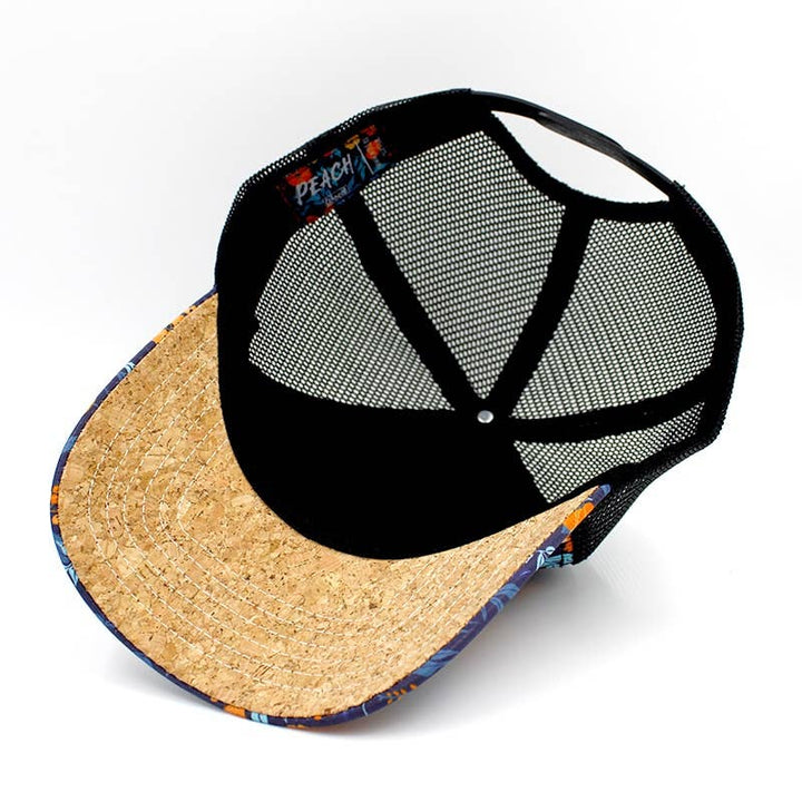 WOED trucker cap i fersken med korkskygge - Baseball Cap fra Woed hos The Prince Webshop