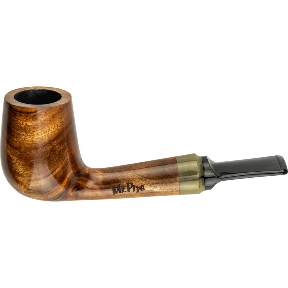 Mr. Pipe Pibe Natur Redwood Kort Lige inkl. Stand - Pibe fra Mr. Pipe hos The Prince Webshop