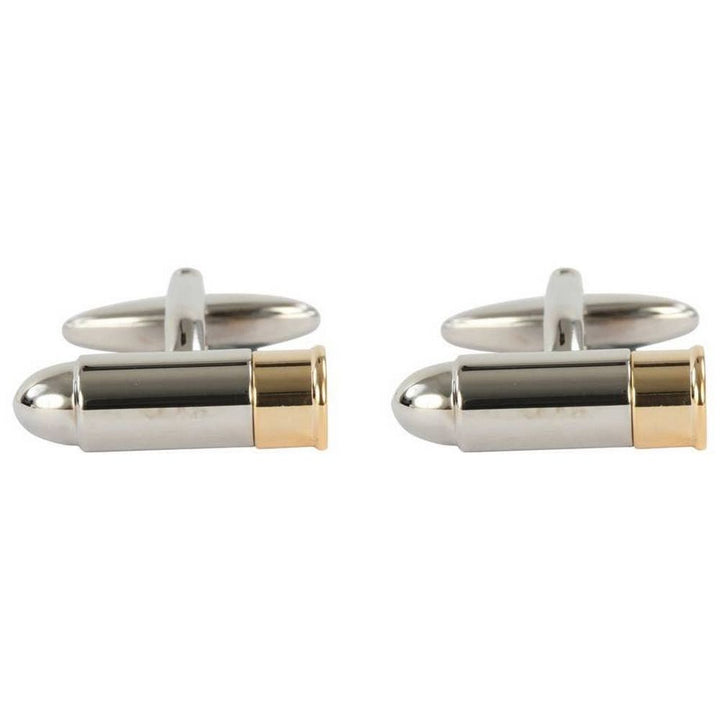 2 Tone Bullet Cufflinks - UK Manchetknapper - Manchetknapper fra David Aster Collection hos The Prince Webshop