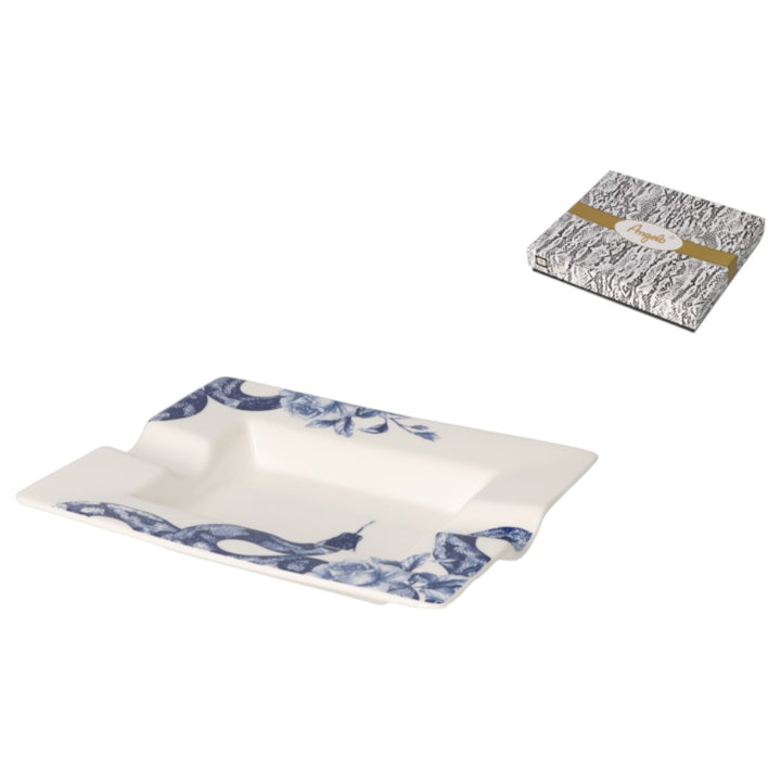 Angelo Double Cigar Ashtray - Snake & Roses - Cigar Ashtray from Angelo at The Prince Webshop