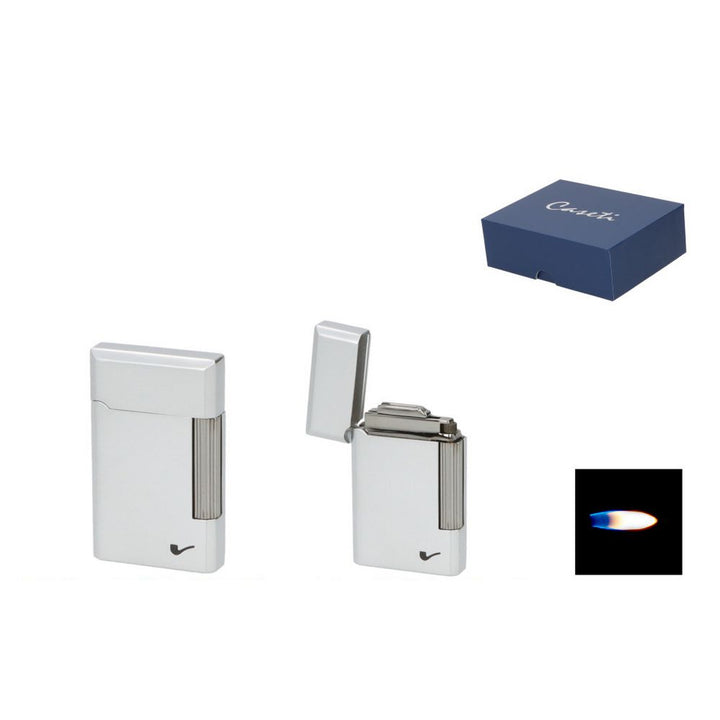 CASETI Paris Flint Lighter - Chrome Satin - Lighter fra Caseti hos The Prince Webshop