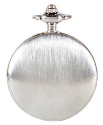 Silver Brushed Quartz Full Hunter Pocket Watch - Watch from the David Aster Collection at The Prince Webshop