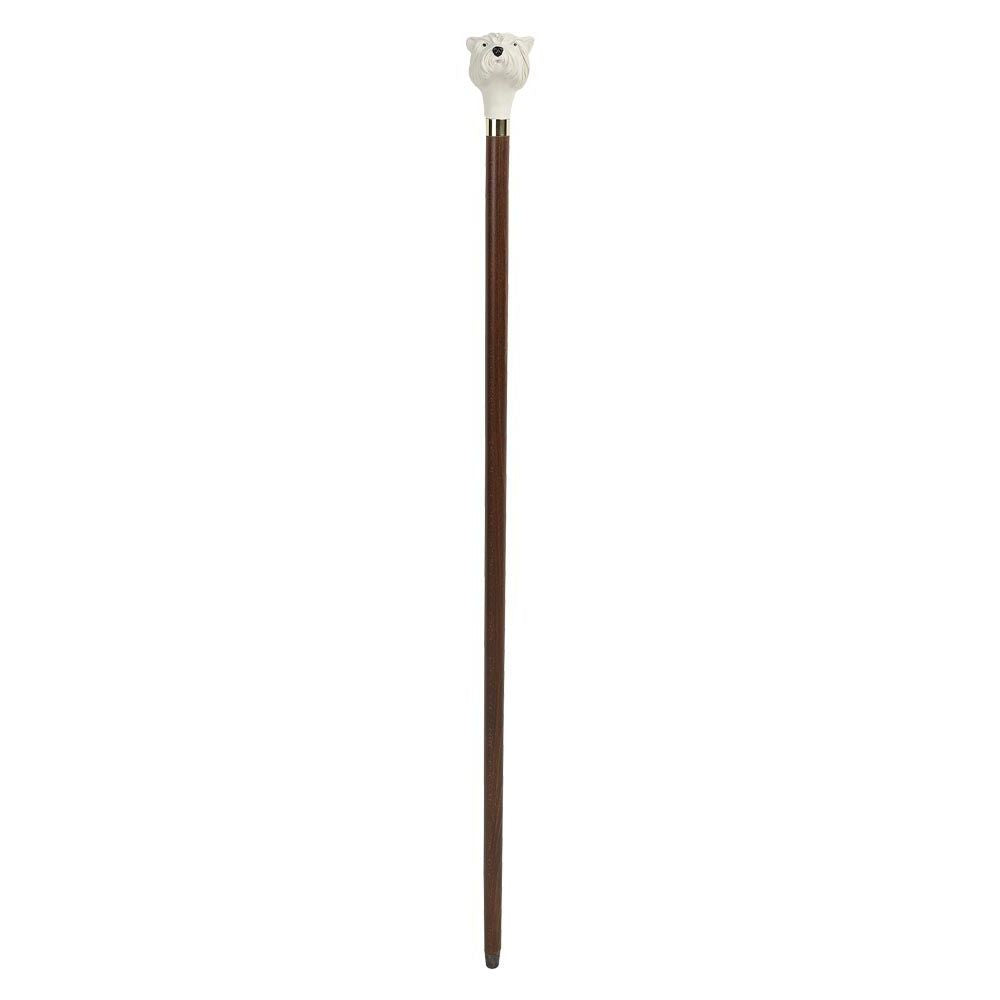 Unique Walking Stick in Brown Maple with Westie Knob - Walking Stick from Charles Buyers & Co Ltd at The Prince Webshop