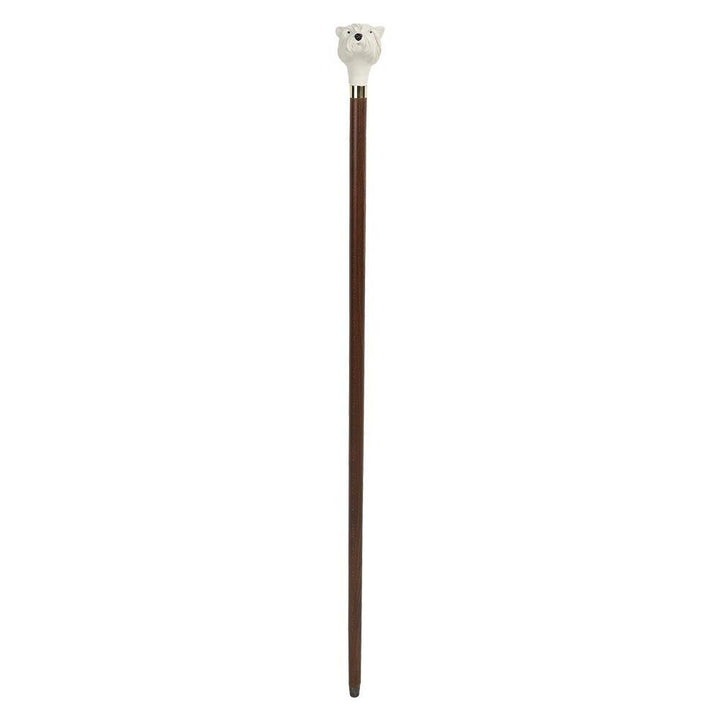 Unique Walking Stick in Brown Maple with Westie Knob - Walking Stick from Charles Buyers & Co Ltd at The Prince Webshop