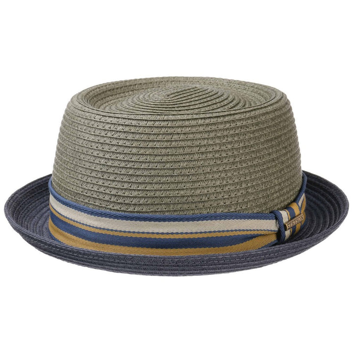Stetson Porkpie Toyo Straw Summer Hat - Gray - Hat from Stetson at The Prince Webshop