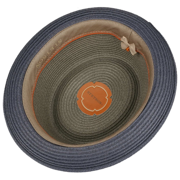 Stetson Porkpie Toyo Straw Summer Hat - Gray - Hat from Stetson at The Prince Webshop