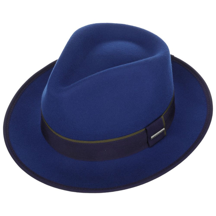 Stetson Woolfelt Fedora Hat - Royal Blue - Fedora Hat from Stetson at The Prince Webshop