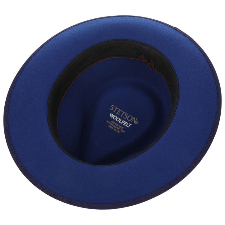 Stetson Woolfelt Fedora Hat - Royal Blue - Fedora Hat from Stetson at The Prince Webshop