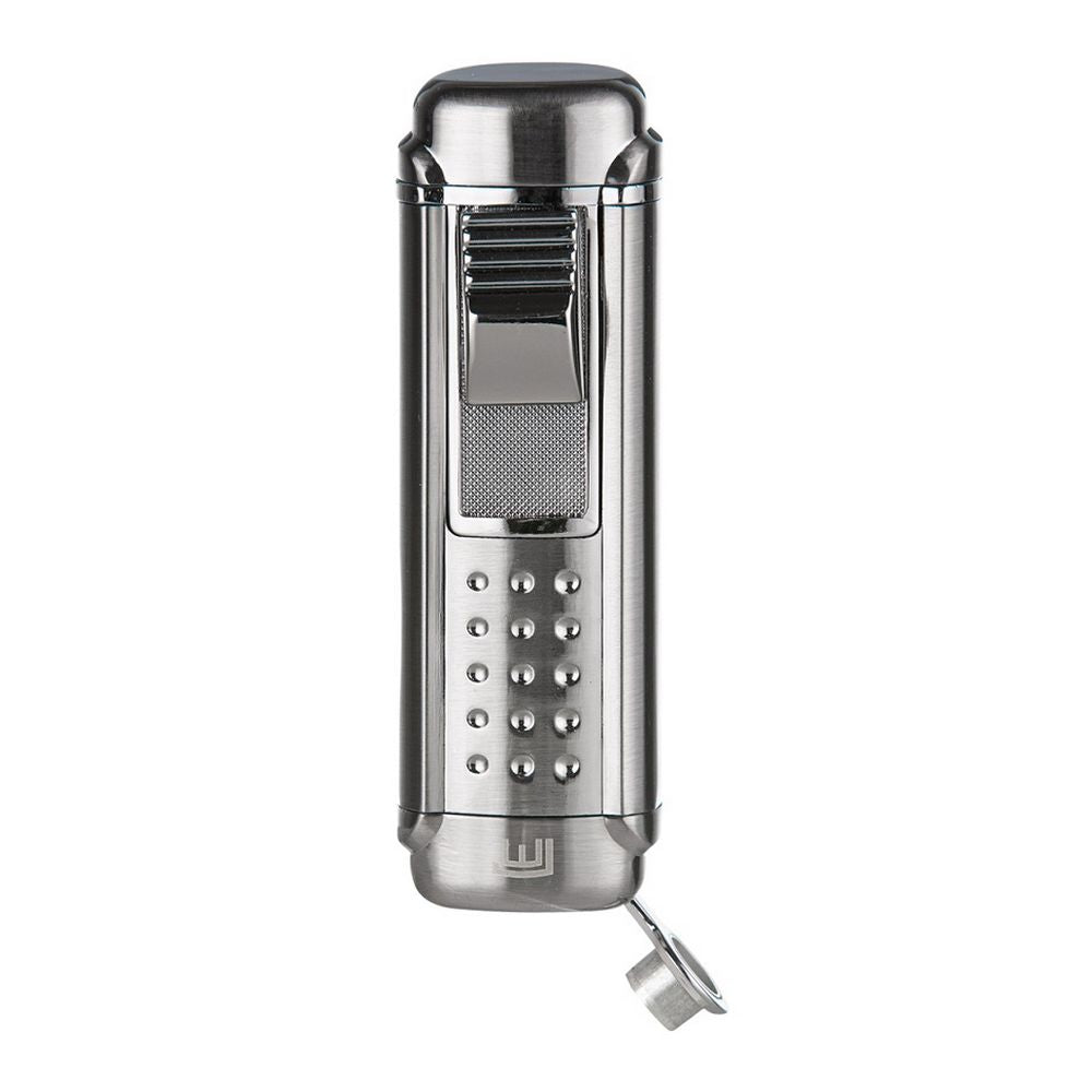 Winjet Cigar Lighter 4 x Jet Chrome Satin w/Puncher - Lighter from Winjet at The Prince Webshop
