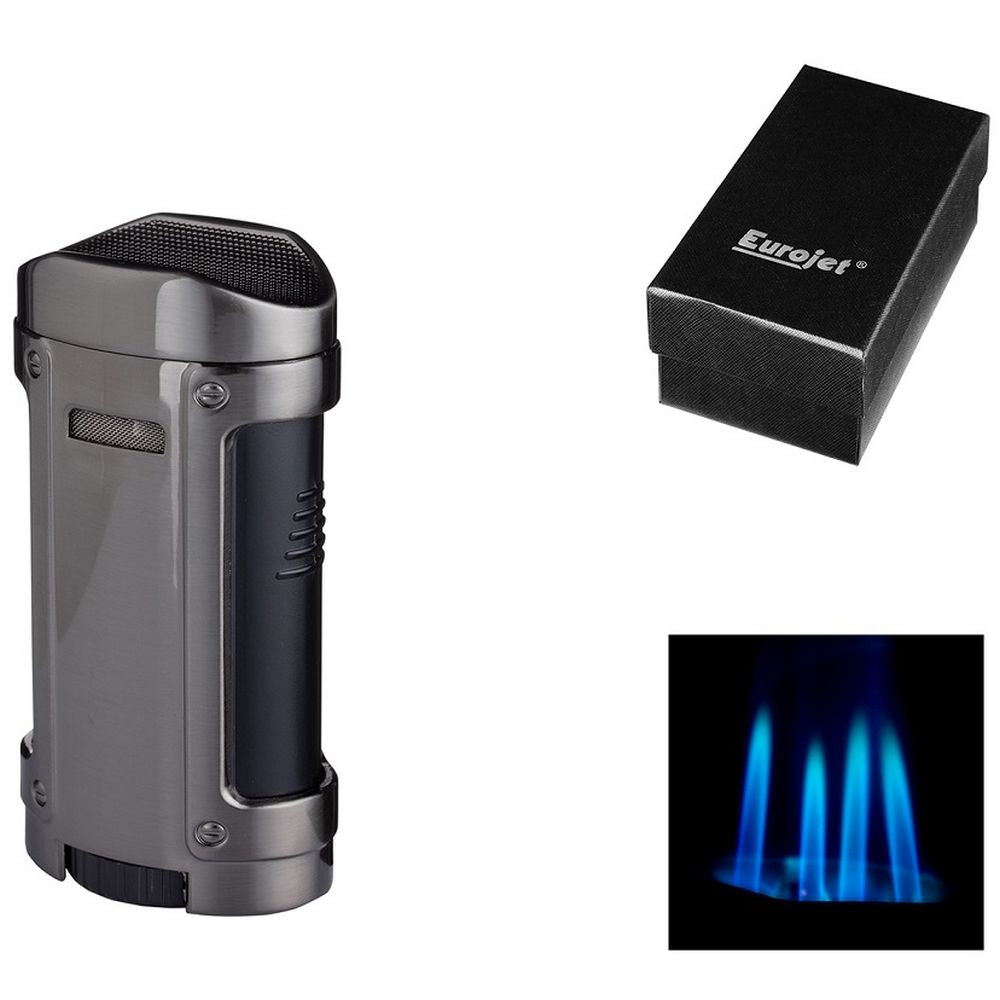 Eurojet Cigar Jet Lighter 4 Double with Cigar Stand - Lighter from Eurojet at The Prince Webshop