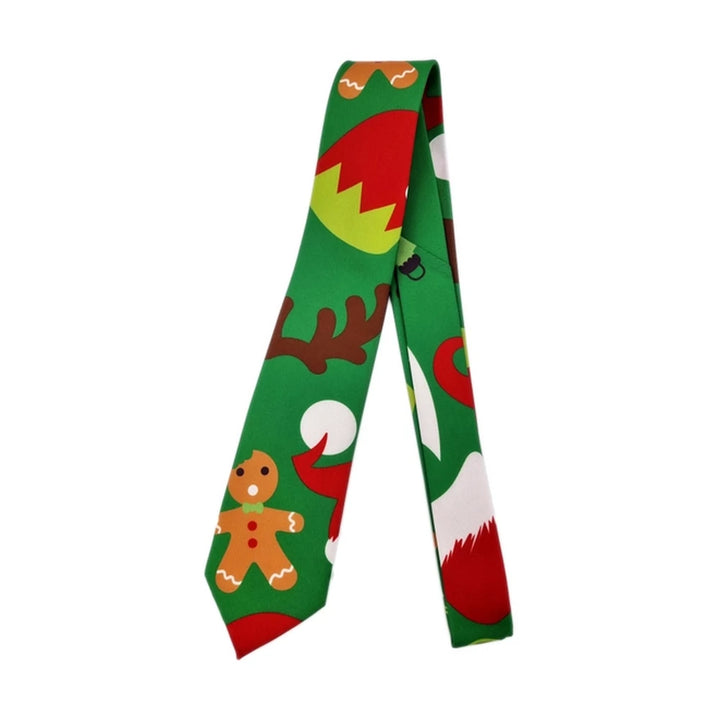 Snazzy Santa Christmas Tie - Green Gingerbread - Tie from Snazzy Santa at The Prince Webshop
