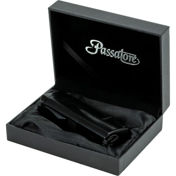 Cigar Lighter PASSATORE "Tobago" 3 Jet Flames - Black - Lighter from Passatore at The Prince Webshop