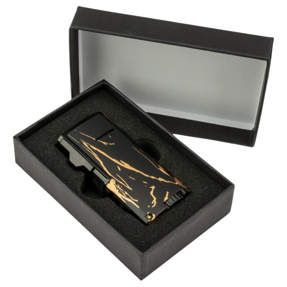 SKY Windsor 3-flame Jet Cigar Lighter med Puncher - Marble - Lighter fra SKY hos The Prince Webshop