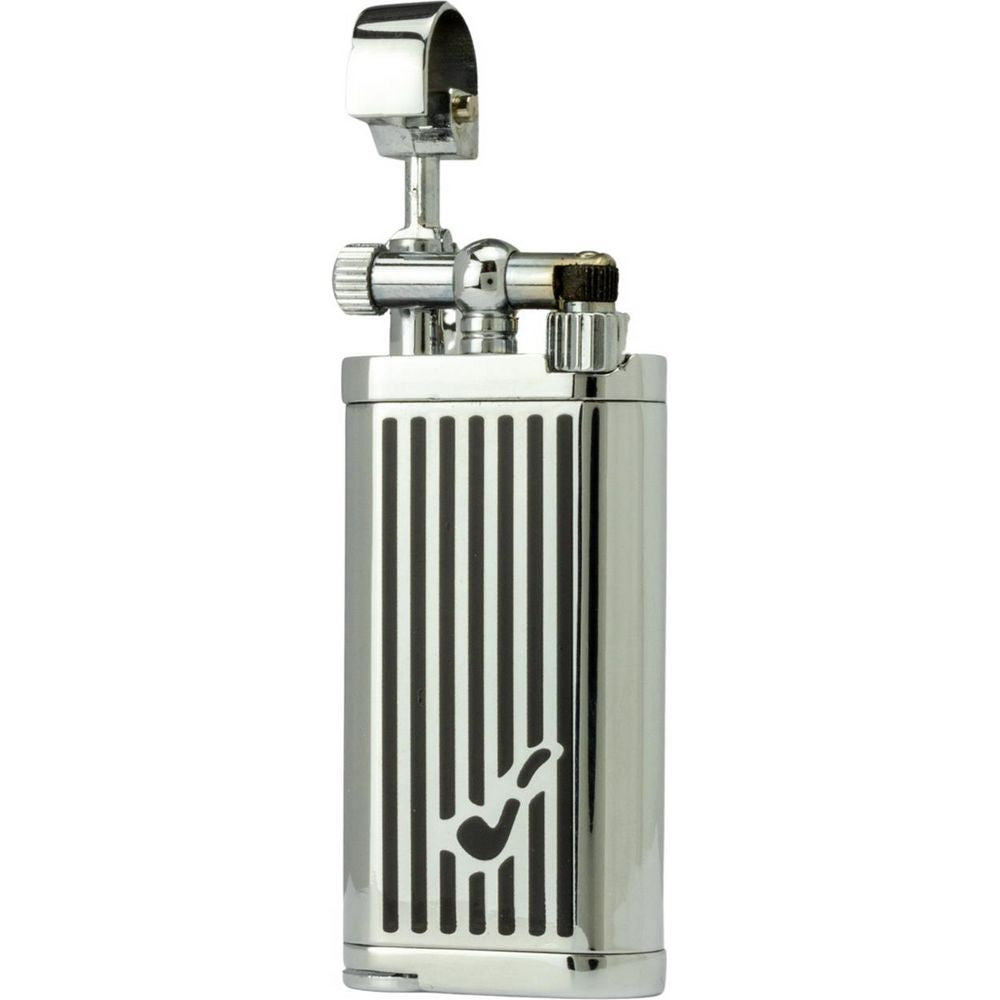 JEAN CLAUDE flint pipe lighter "Oldie" - black stripes - Lighter from Jean Claude at The Prince Webshop