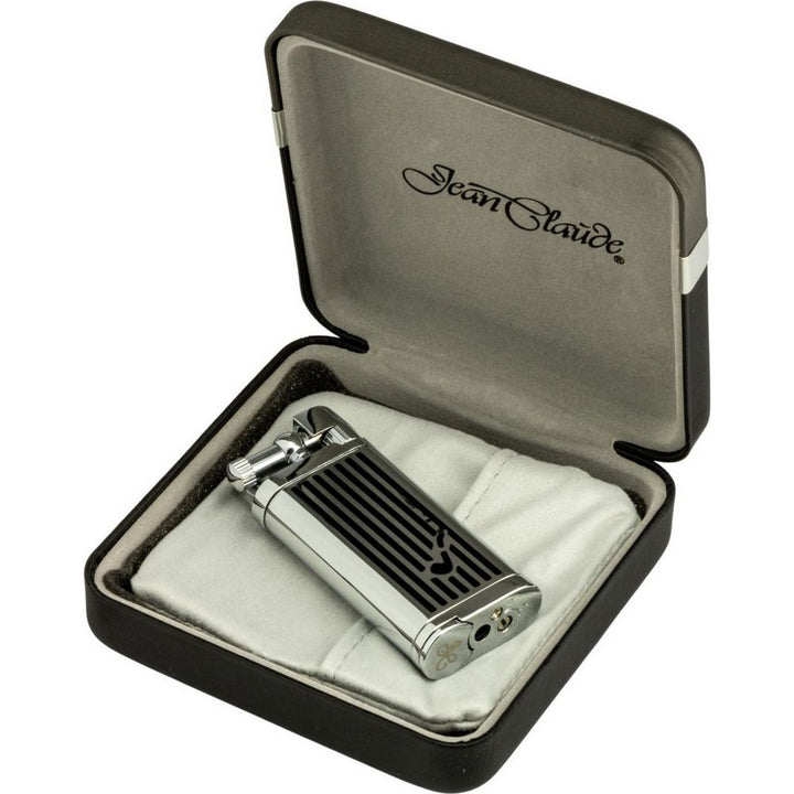 JEAN CLAUDE flint pipe lighter "Oldie" - black stripes - Lighter from Jean Claude at The Prince Webshop