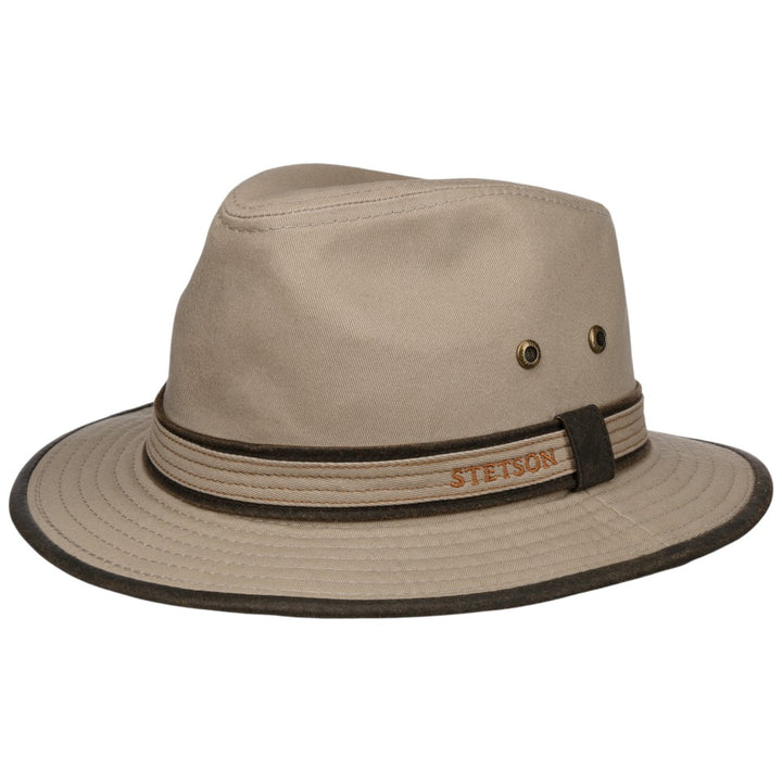 Stetson Ava Cotton Traveler Summer Hat - Beige - Traveler Hat from Stetson at The Prince Webshop