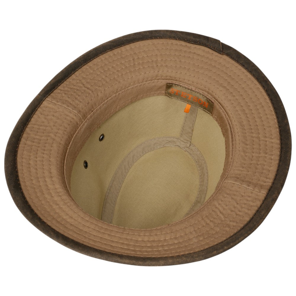 Stetson Ava Cotton Traveler Summer Hat - Brown / Brass - Traveler Hat from Stetson at The Prince Webshop