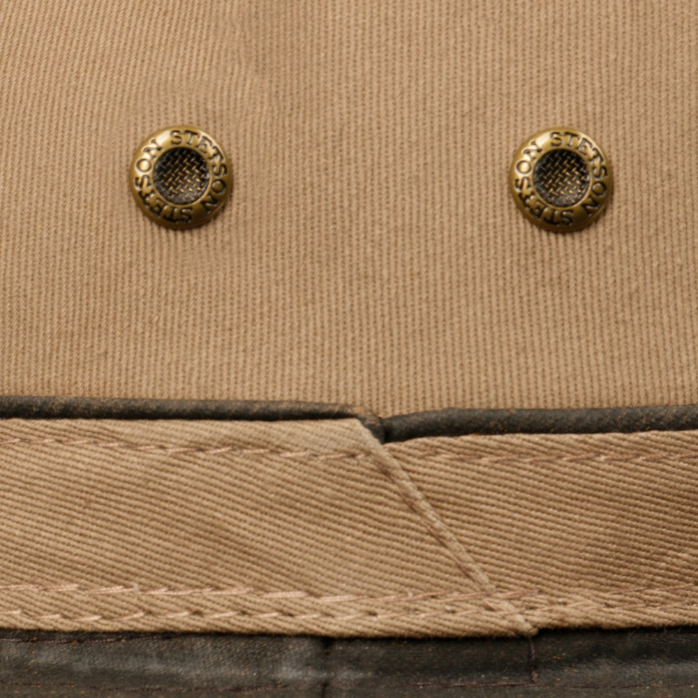 Stetson Ava Cotton Traveler Summer Hat - Brown / Brass - Traveler Hat from Stetson at The Prince Webshop
