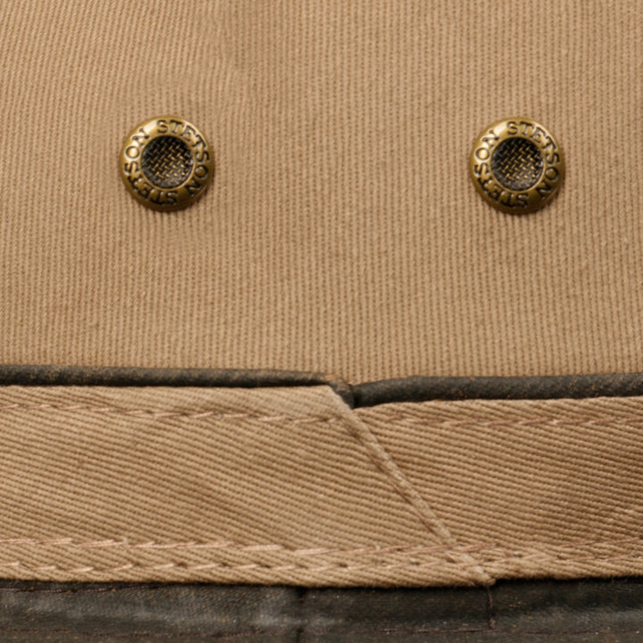 Stetson Ava Cotton Traveler Summer Hat - Brown / Brass - Traveler Hat from Stetson at The Prince Webshop