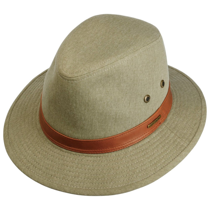 Stetson Ava Cotton Traveler Summer Hat - Olive - Traveler Hat from Stetson at The Prince Webshop
