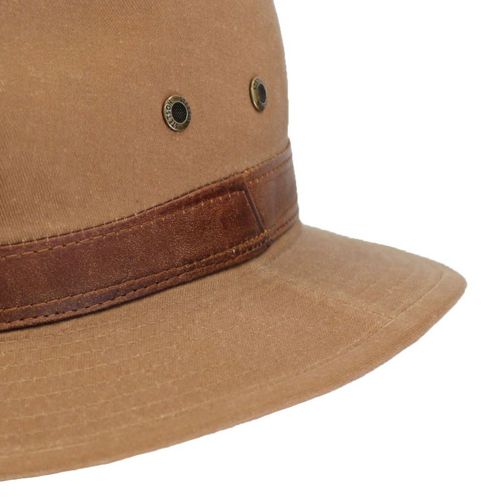 Stetson Ava Cotton Traveller Sommerhat - Rusty Brown - Traveller Hat fra Stetson hos The Prince Webshop