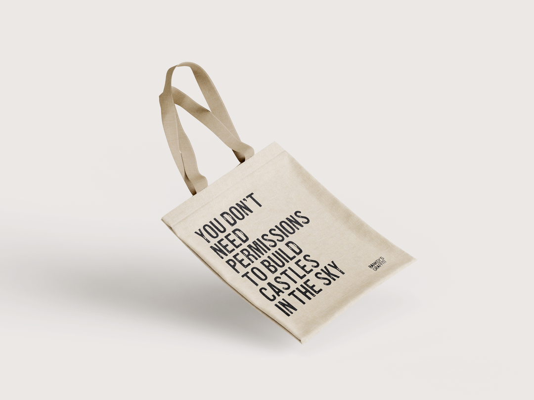 Banksy's Graffiti Mini Tote Bag - You Don't Need... - Tasker fra Banksy's Grafitti hos The Prince Webshop