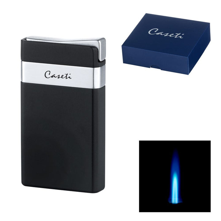 CASETI Lighter Jet Chrome Black - Lighter from Caseti at The Prince Webshop