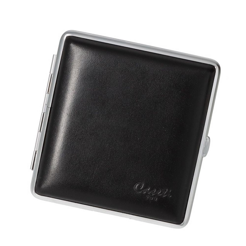 CASETI Cigaret Etui til 20 King Size - Sort Læder - Cigaret Etui fra Caseti hos The Prince Webshop