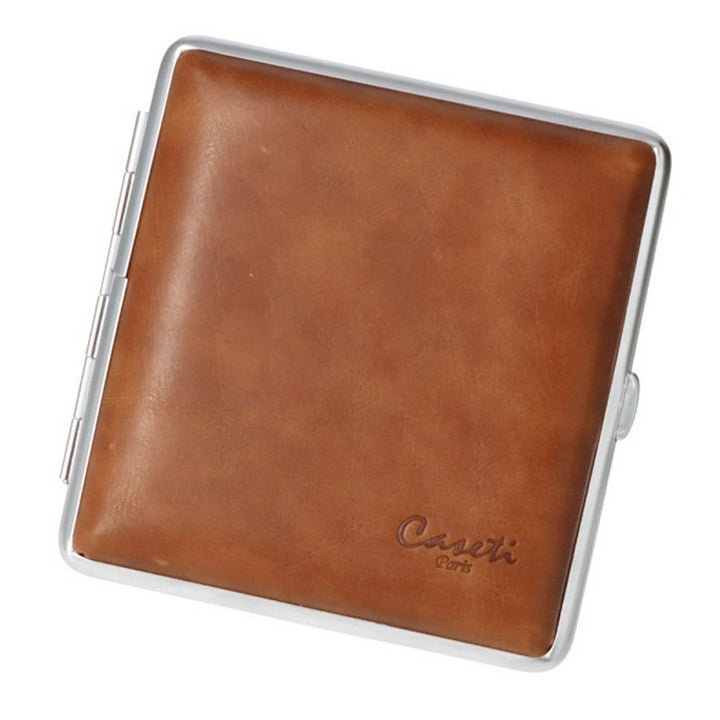 CASETI Cigarette Case for 20 King Size - Light Brown Leather - Cigarette Case from Caseti at The Prince Webshop