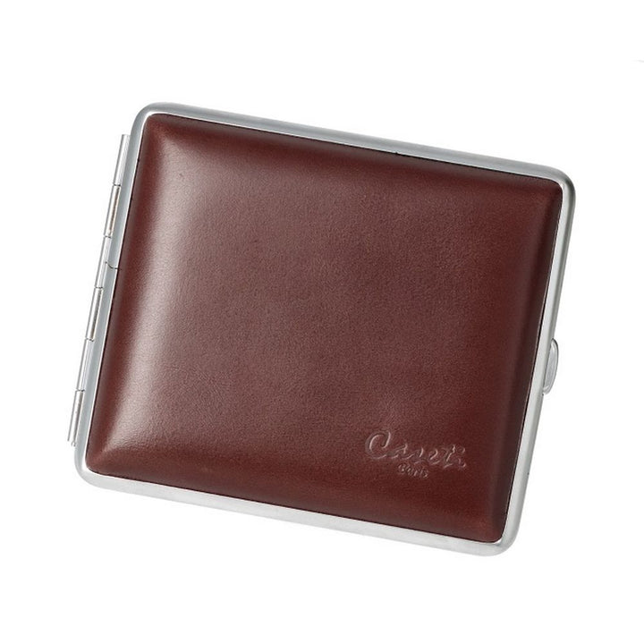 CASETI Cigarette Case for 18 King Size - Dark Brown Leather - Cigarette Case from Caseti at The Prince Webshop