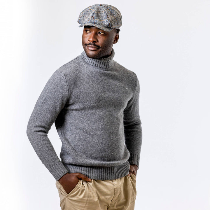 Heritage Tradition Carlyle Tweed Newsboy Cap Herringbone - Flat Cap from Heritage Traditions at The Prince Webshop