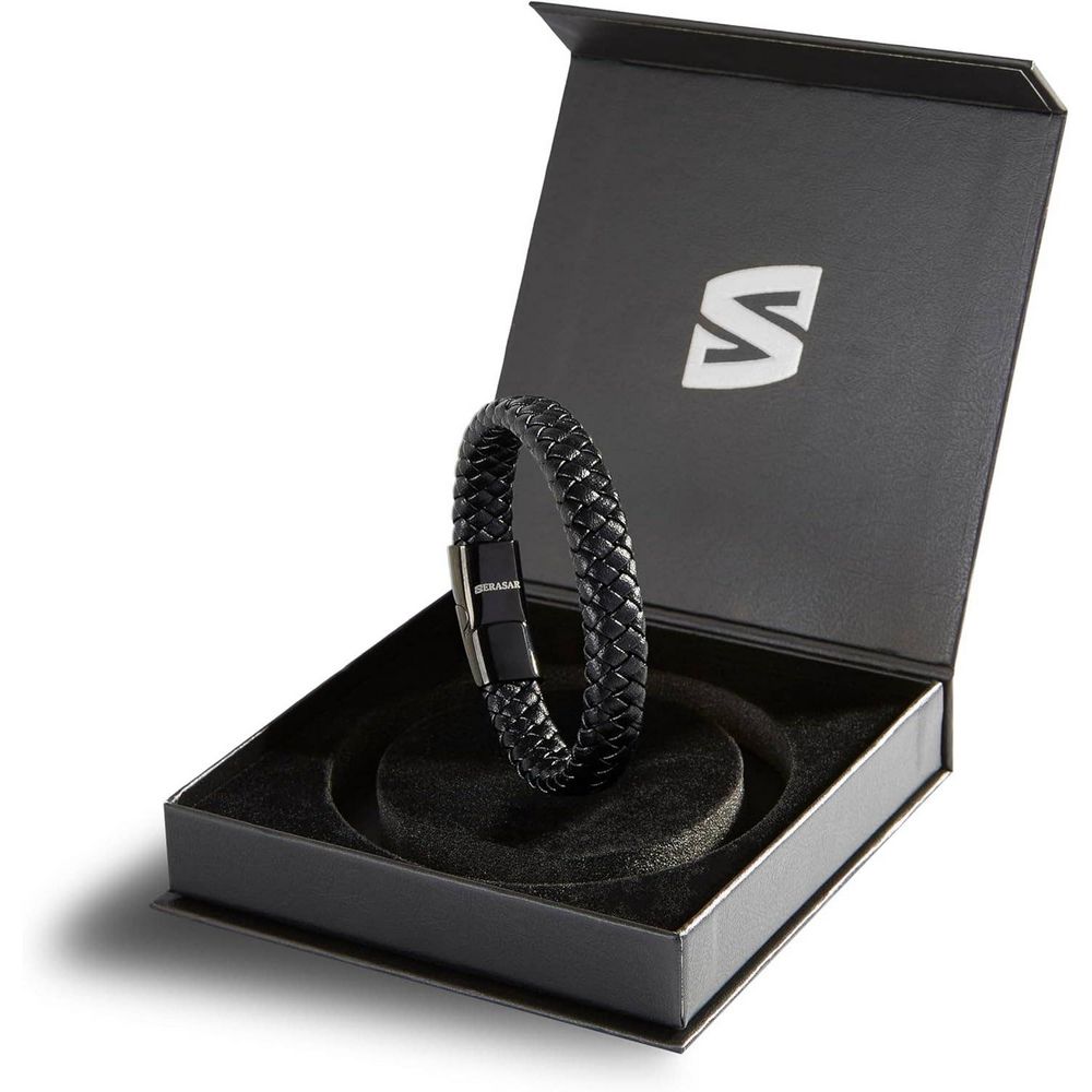 Læder Armbånd "Steady" - Sort - Armbånd fra SERASAR hos The Prince Webshop