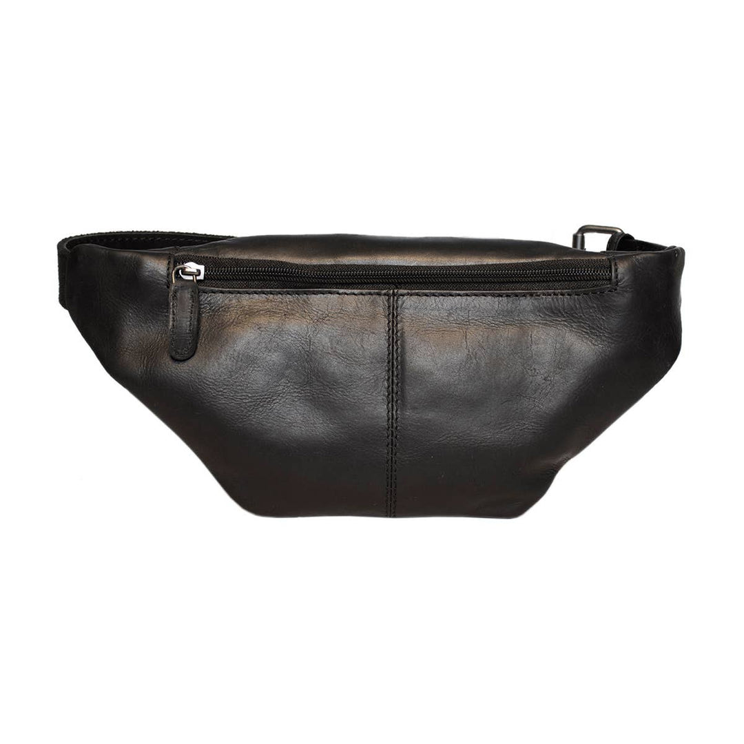 Leather Crossbody Bag - Fanny Pack - Belt Bag - Black - Bag from Arrigo at The Prince Webshop