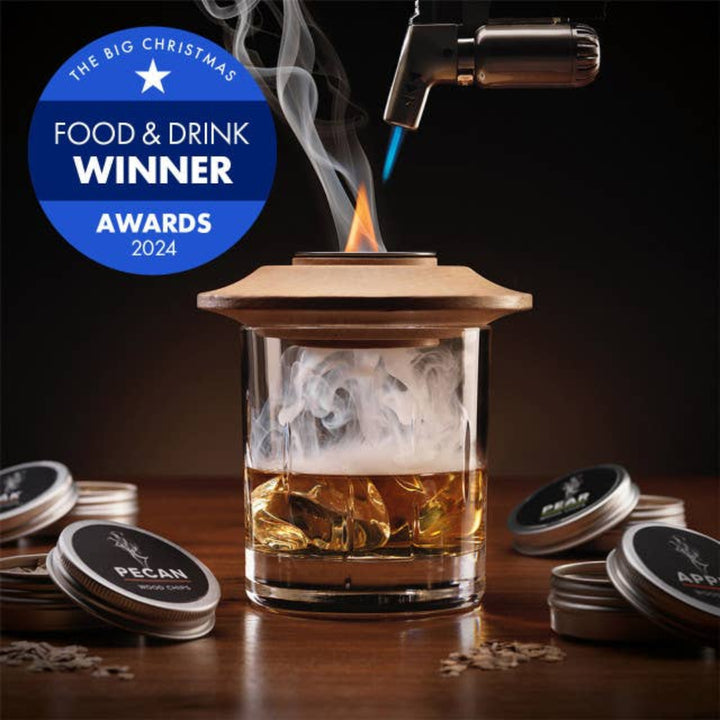 Whiskey Smoker Kit med 4 x Træflis - Bartender Gear fra The Source hos The Prince Webshop