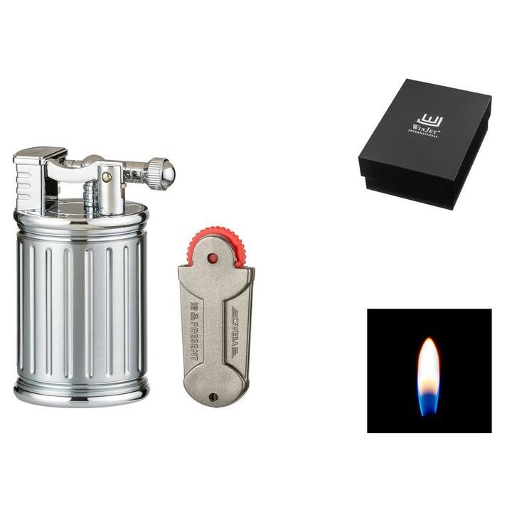 Winjet Vintage Flint Table Lighter - Silver - Lighter from Winjet at The Prince Webshop