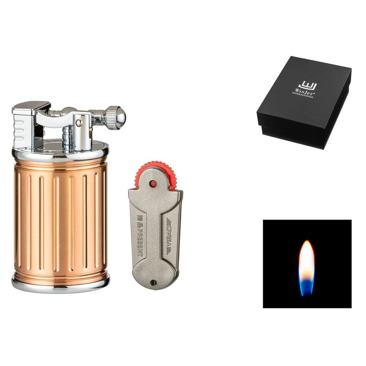 Winjet Vintage Flint Table Lighter - Gold - Lighter from Winjet at The Prince Webshop