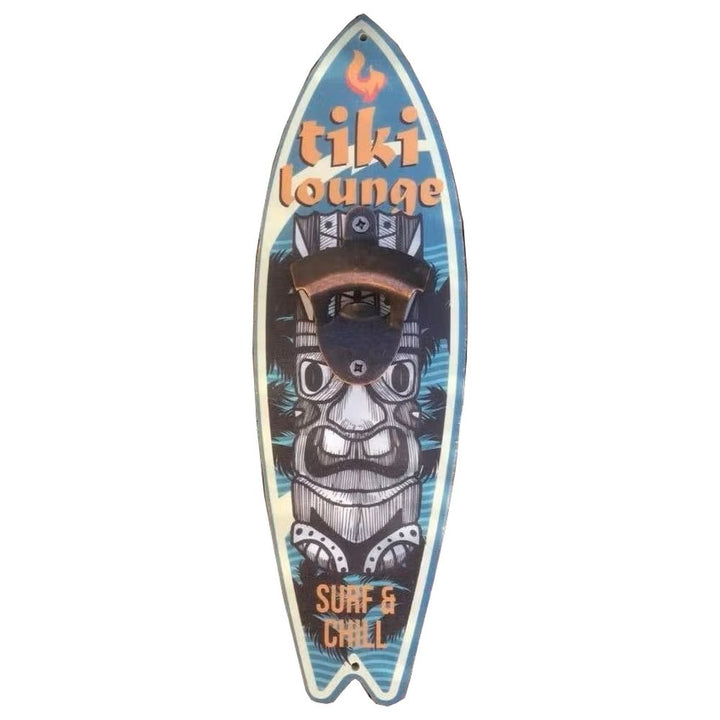 Retroworld Wall Bottle Opener TIKI Lounge - Chill + Surf - 10 x 32 cm - Opener from Retroworld at The Prince Webshop