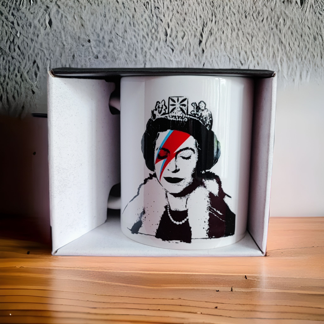 Banksy Ceramic Mug 325ml - Lizzy Stardust - Mug from URBAN.ITY at The Prince Webshop
