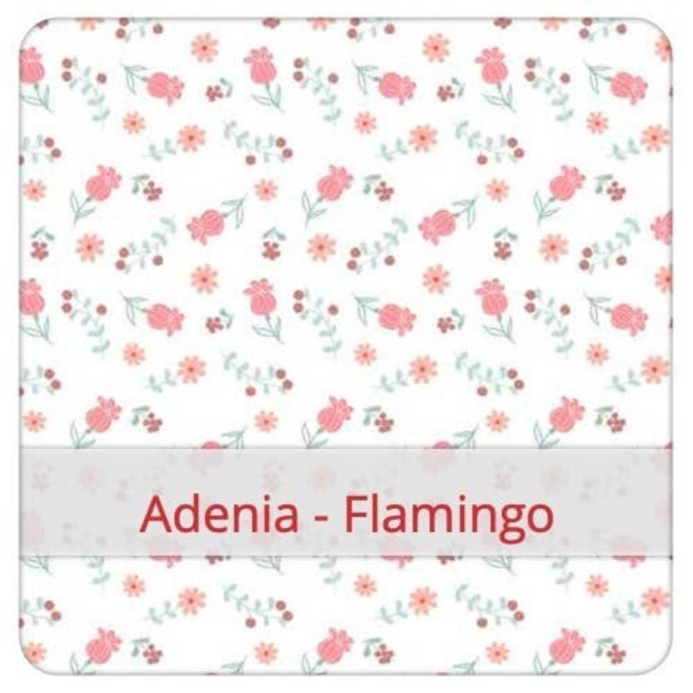 FLAX & STITCH - 5 Små lommetørklæder i futteral - Adenia flamingo - Lommetørklæde fra FLAX & STITCH hos The Prince Webshop