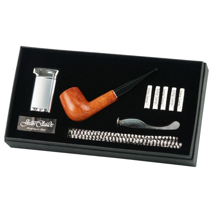 Jean Claude Premium Pipe Set - Straight Red Brown - Pipe from Jean Claude at The Prince Webshop