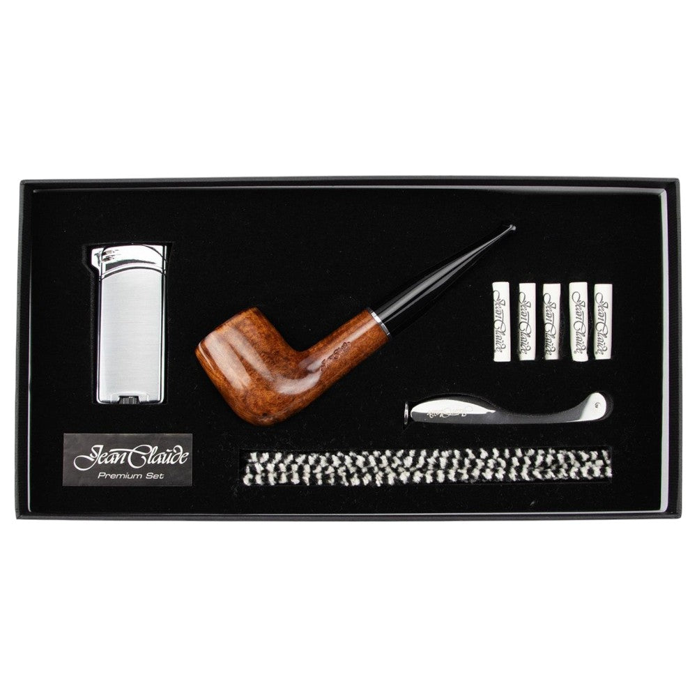 Jean Claude Premium Pibe Sæt - Lige Brun - Pibe fra Jean Claude hos The Prince Webshop