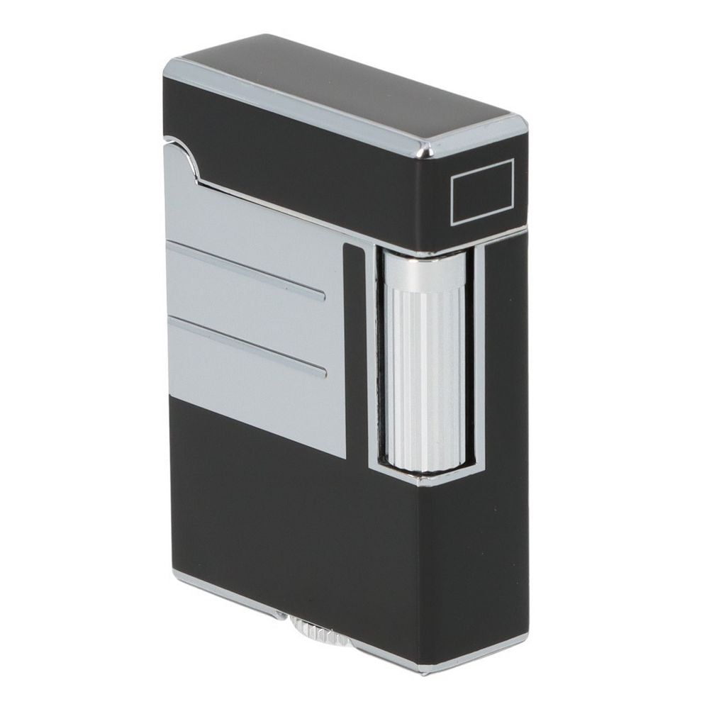 Winjet Moderno Flint Lighter - Black & Chrome - Lighter from Winjet at The Prince Webshop