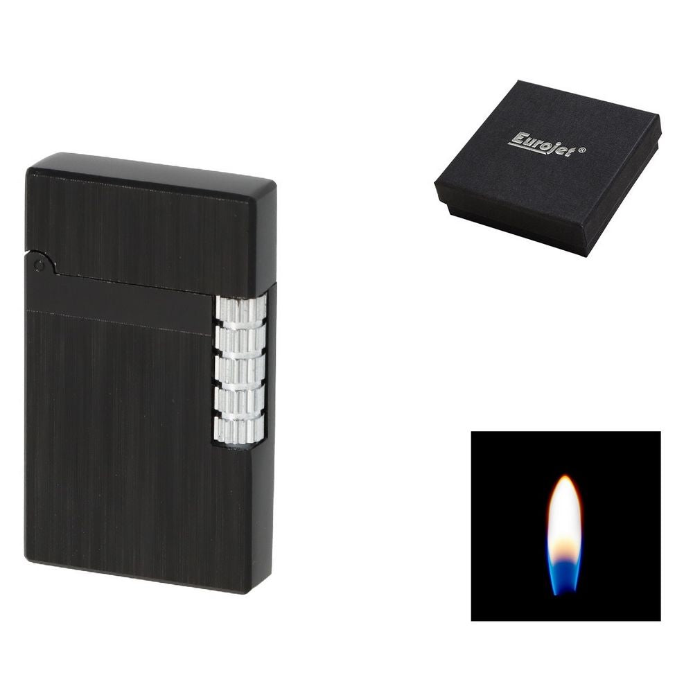 Eurojet Milan Brushed Black Sten Lighter - Lighter from Eurojet at The Prince Webshop